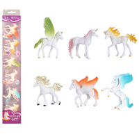 Zabawki Jednorożce Pegazy Konie Zestaw 6 Sztuk Dla Dzieci Fantastyczne