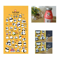 Naklejki ozdobne wypukłe Pandy