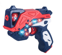 DUŻY PISTOLET NA BATERIE DŹWIĘK ŚWIATŁO ŚWIECI LED