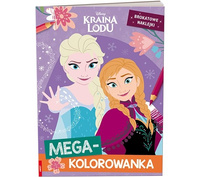 Kraina Lodu mega kolorowanka brokatowe naklejki KOLB-9102