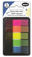 Karteczki indeksujące znaczniki 1,2x4,4cm 5 kolorów
