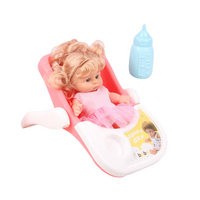 Lalka sikająca interaktywna z nosidełkiem realistyczna zabawka dla dzieci