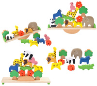 Równoważnia drewniana edukacyjna 13 elementów zestaw dla dzieci Montessori