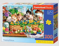 Puzzle 200 Napping Kittens CASTOR Castorland