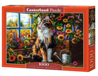 Puzzle 1000 Blooming Cat Meditation CASTOR Castorland