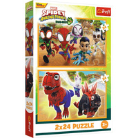 Puzzle 2x24 Spidey i dinozaury 34432
