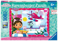 Puzzle dla dzieci 2D: Koci Domek Gabi 100el Ravensburger