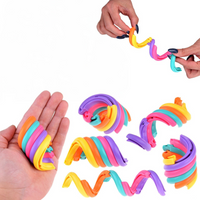 MAGICZNA TĘCZOWA SPIRALA PIERŚCIENIE PRZESUWANE FIDGET ANTYSTRESOWY GADŻET