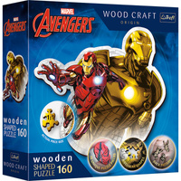 Puzzle160 drewniane konturowe Odważny Iron Man 20183