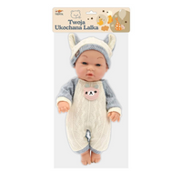 Lalka bobas interaktywna z dźwiękiem zabawka edukacyjna dla dzieci 40 cm