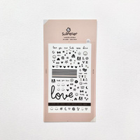 Naklejki Deco Miłość czarne i srebrne