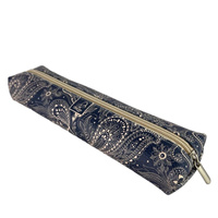 Piórnik szkolny młodzieżowy student jamnik Paisley Beż-Denim