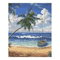 Malowanie po numerach BRUSHME 40x50cm Rajska Wyspa