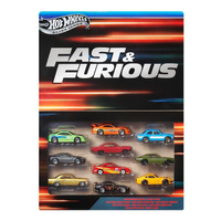 Hot Wheels Fast&Furious Szybcy i wściekli 10-pak Mattel