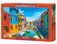 Puzzle 1000 Burano Colors, Italy CASTOR Castorland