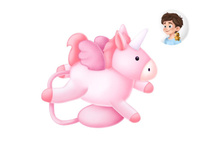 Magnes maskotka Gifty Jednorożec