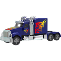 CIĘŻARÓWKA METALOWA TIR ZE ŚWIATŁEM I DŹWIĘKIEM AUTO 17CM ZABAWKA PREZENT