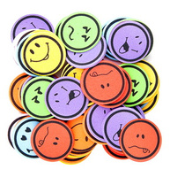 NAKLEJKI Z PIANKI - EMOCJE, 60 PCS