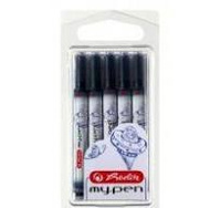 Naboje atramentowe Herlitz My. Pen długie niebieskie 5 sztuk