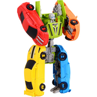 ZESTAW ROBOTY TRANSFORMERY MECHA WARRIOR 5W1 AUTA FIGURKI ZABAWKA PREZENT