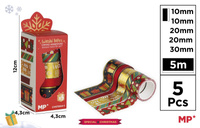 Taśmy dekoracyjne świąteczne washi