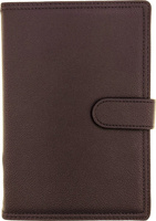 Kalendarz 2026 A5 tygodniowy z zapięciem ekoskóra brązowy