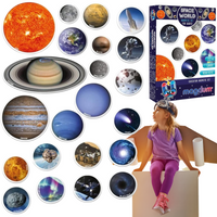 ZESTAW MAGNESÓW MEGA KOSMOS PLANETY SŁOŃCE KSIĘŻYC