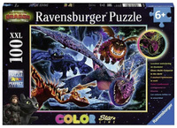 Puzzle 100 świecące - Smoki Ravensburger