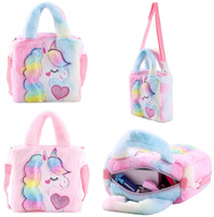 TOREBKA PLUSZOWA JEDNOROŻEC PLUSZOWA PREZENT DLA DZIEWCZYNKI MASKOTKA KUCYK