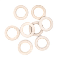 DREWNIANE KÓŁKO DO MAKRAMY 45MM, 8 SZT.