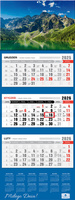 Kalendarz 2026 trójdzielny premium z wypukłą główką Morskie oko KT2 V97