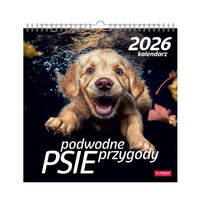 Kalendarz 2026 Psy pod Wodą kwadrat ścienny
