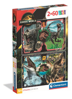 Puzzle 2x60 Super kolor Jurassic world 24830