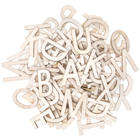 KSZTAŁTY DREWNIANE LITERY MIX - 100 SZT.