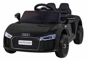 Auto Na Akumulator Audi R8 Czarny + Pilot + EVA + Wolny Start + MP3 LED