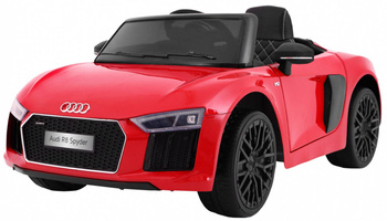 Auto Na Akumulator Audi R8 Spyder Czerwone Pilot EVA Radio MP3 LED