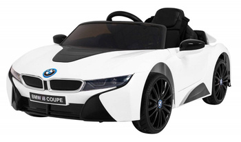 Auto Na Akumulator BMW I8 Lift Biały Pilot Wolny Start Pasy MP3 USB LED