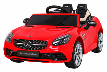 Auto Na Akumulator Mercedes Benz SLC300 Czerwony Dźwięki MP3 Światła Pilot