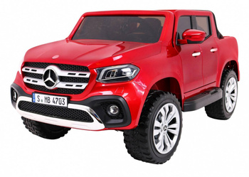 Auto Na Akumulator Mercedes Benz X-Class Czerwony Pilot Napęd 4x4 MP4 LED