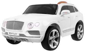 Auto na akumulator Bentley Bentayga Biały + Koła EVA + Radio MP3 + Pilot