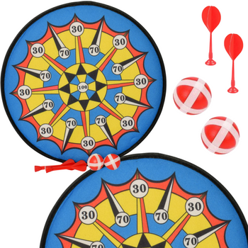 Dart Gra na Rzepy Tarcza Bezpieczne Rzutki Lotki Zręcznościowa Dla Dzieci