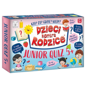 Gra Edukacyjna "Dzieci Kontra Rodzice. Junior Quiz 5+" Zagadki Obrazki