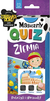 MAGICZNY QUIZ ZIEMIA ZNIKAJĄCA FARBA NAUKA ZABAWA