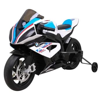 Motor BMW HP4 na akumulator dla dzieci Biały + Pomocnicze kółka + Wolny Start + EVA + MP3 LED