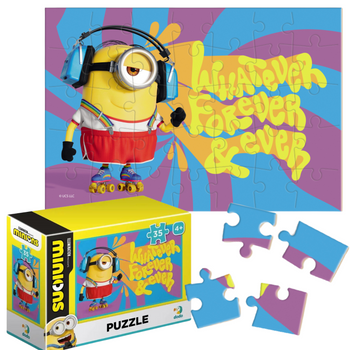 PUZZLE MINI MINIONS KOLOROWA UKŁADANKA MINIONKI 35 ELEMENTOW DLA DZIECI