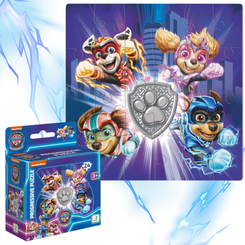 PUZZLE PSI PATROL "BOHATEROWIE" 24 ELEMENTY KOLOROWEJ UKŁADANKI  PAW PATROL