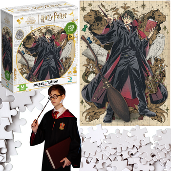 Puzzle "Harry Potter" Dla Całej Rodziny Wysoka Jakość 250 Elementów Wiek 8+