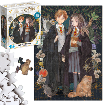 Puzzle "Harry Potter - Hermiona I Ron" Układanka 300 Elementów Czarodzieje