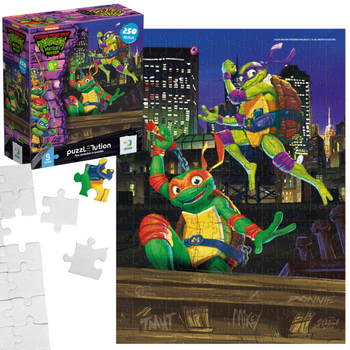 Puzzle "Wojownicze Żółwie Ninja - Donatello I Michelangelo" 250 Elementów