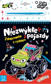 ZDRAPYWANKA NOTES Z RYSIKIEM NIEZWYKŁE POJAZDY